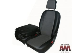 Авточехлы для Peugeot 307 2001-2008, Экокожа, L-line