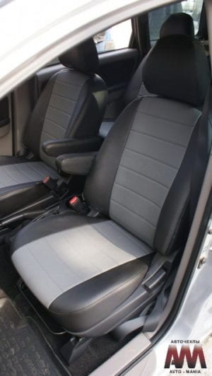Авточехлы для Mitsubishi Grandis 2003-2011 6-7 мест, Экокожа, L-line
