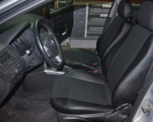 Авточехлы для Mercedes Vito 2003-2014 (перед 1+1), Экокожа, L-line