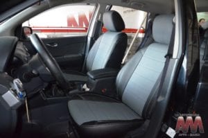 Авточехлы для Renault Koleos 2008->, Экокожа, X-line