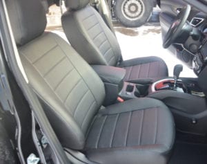 Авточехлы для Nissan X-Trail 2014->, Экокожа, L-line