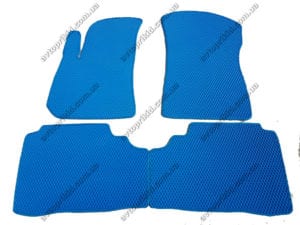 Севиленовые, ячейчастые автоковрики Hyundai Santa Fe 2000-2006, 4 шт.  синий (EVA)