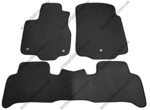Севиленовые, ячейчастые автоковрики Acura MDX 2006-2014, 3 шт.  чёрный (EVA)