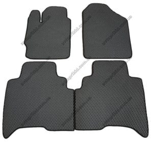 Севиленовые, ячейчастые автоковрики Toyota Yaris 2005-2013, 4 шт. серый (EVA)