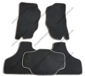 Севиленовые, ячейчастые автоковрики Jeep Cherokee (Liberty) 2008->, 5 шт.  серый (EVA)