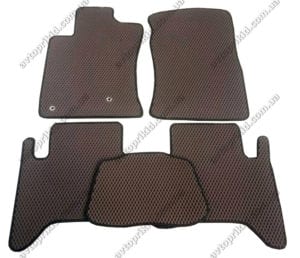 Севіленові, комірчасті автокилимки Toyota Land Cruiser Prado 120 2002-2009, 5 шт.