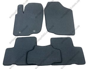Севиленовые, ячейчастые автоковрики Toyota Rav-4 2005-2012, 5 шт.  серый