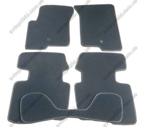 Севиленовые, ячейчастые автоковрики Dodge Caliber 2006-2012, 5 шт.  серые (EVA)
