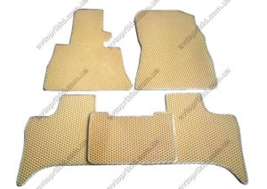 Севиленовые, ячейчастые автоковрики BMW X5 серия 1999-2006, 5 шт. бежевый (EVA)