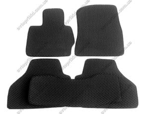 Севиленовые, ячейчастые автоковрики BMW X3 2010->,  5 шт. чёрный