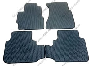 Севиленовые, ячейчастые автоковрики Honda CR-V 1996-2001 МКП, 4 шт.  серые