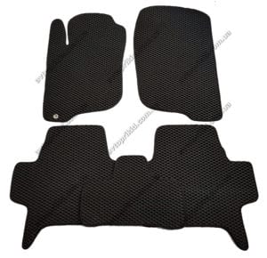 Севиленовые, ячейчастые автоковрики Mitsubishi Pajero Sport 2008-2016, 5шт. чёрный (EVA)
