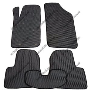 Севиленовые, ячейчастые автоковрики Peugeot 206 1998-2010, 5шт.  серый (EVA)