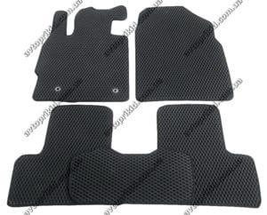 Севиленовые, ячейчастые автоковрики Mazda CX 7 2006-2012, 5 шт.  серый (EVA)