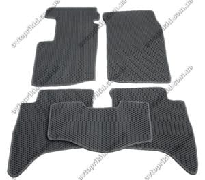 Севиленовые, ячейчастые автоковрики Suzuki Grand Vitara 1998-2005, 5 шт. серый (EVA)