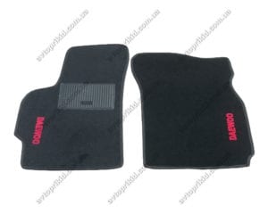 Текстильные коврики в салон Daewoo Leganza 1998-2002, 2шт. (ML, чёрный)
