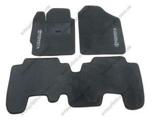 Текстильні килимки в салон Toyota Yaris хетчбек 2006-2011, 3шт. (ML, сірий)